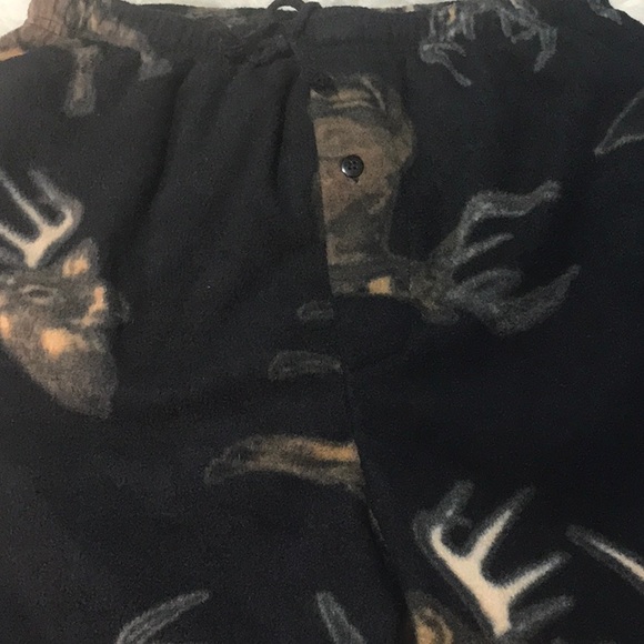 Fun Boxers deer print camouflage hunting soft fleece lounge pants L - Picture 4 of 8